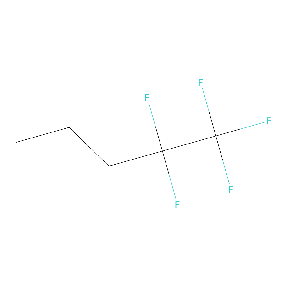 1,1,1,2,2-Pentafluoropentane molecular structure, CAS 154381-43-8