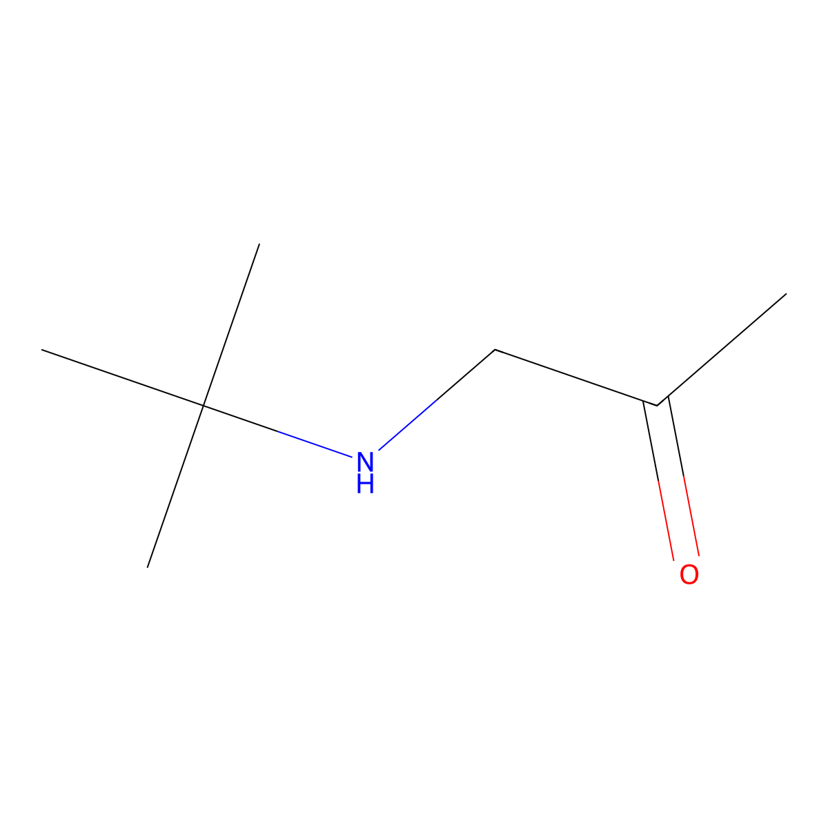 1-(Tert-butylamino)propan-2-one molecular structure, CAS 154385-55-4