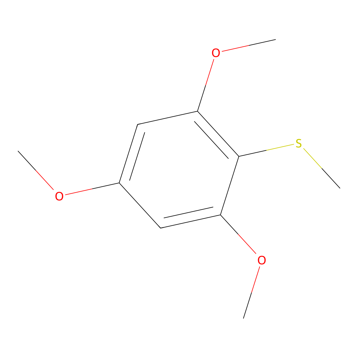 1,3,5-Trimethoxy-2-(methylthio)benzene molecular structure, CAS 154389-62-5
