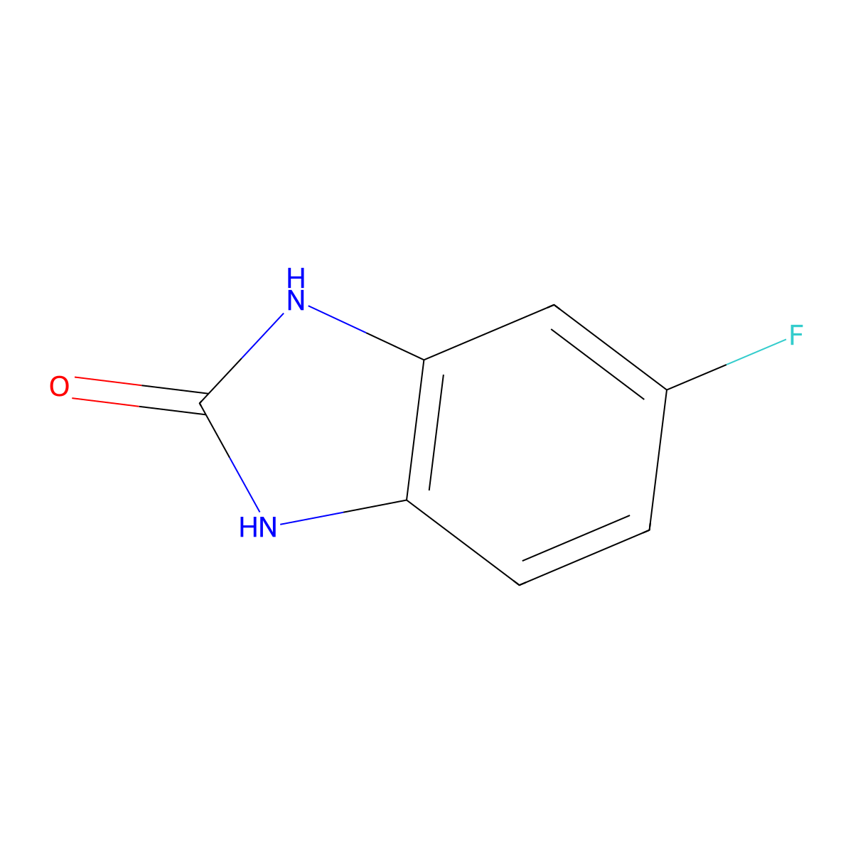 5-fluoro-2,3-dihydro-1H-1,3-benzodiazol-2-one molecular structure, CAS 1544-75-8