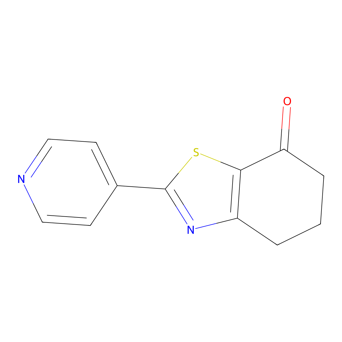 2-(Pyridin-4-yl)-5,6-dihydrobenzo[d]thiazol-7(4H)-one molecular structure, CAS 154404-90-7