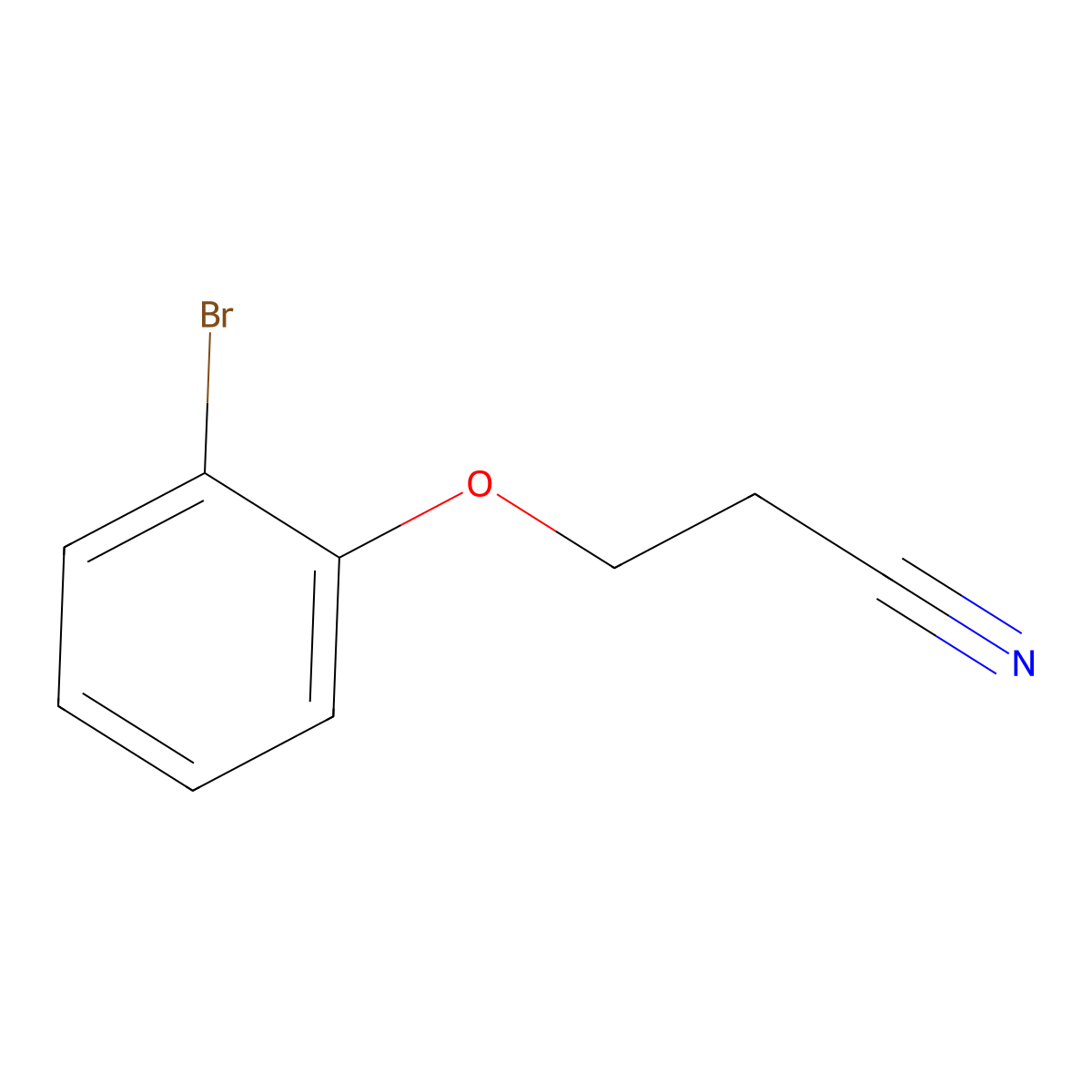 3-(2-Bromophenoxy)propanenitrile molecular structure, CAS 154405-38-6