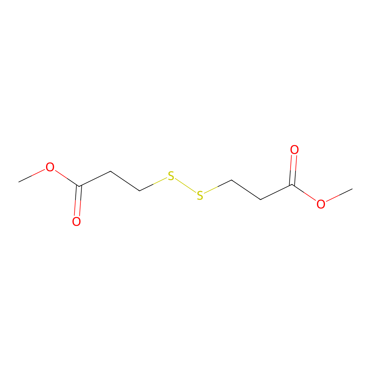 Dimethyl 3,3'-dithiobispropionate molecular structure, CAS 15441-06-2