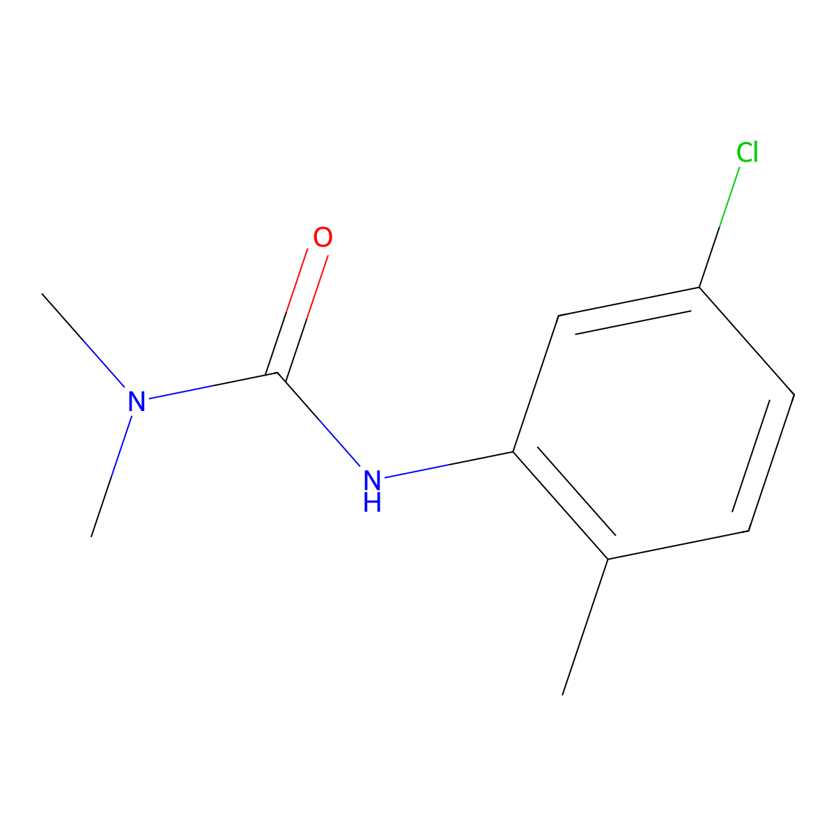 3-(5-Chloro-2-methylphenyl)-1,1-dimethylurea molecular structure, CAS 15441-93-7