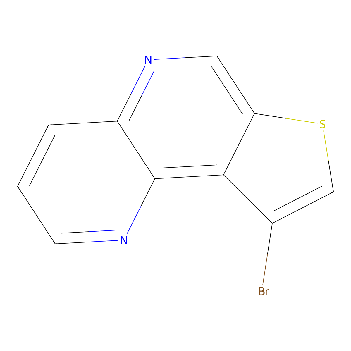 9-Bromothieno[2,3-c][1,5]naphthyridine molecular structure, CAS 154418-91-4