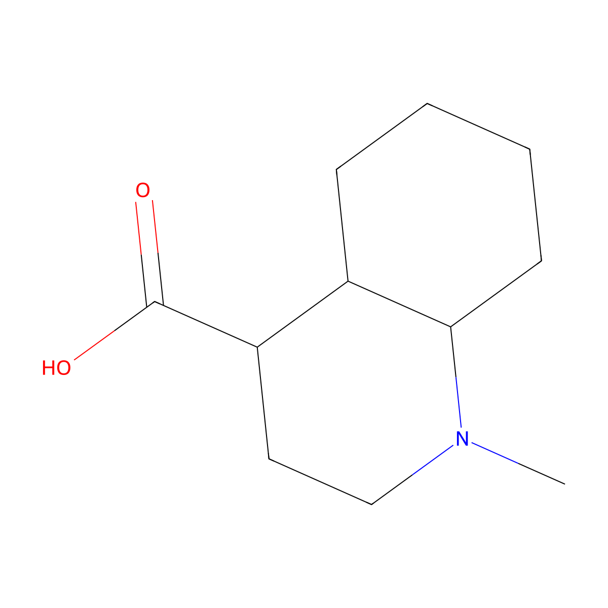 1-methyl-decahydroquinoline-4-carboxylic acid, Mixture of diastereomers molecular structure, CAS 1544192-25-7
