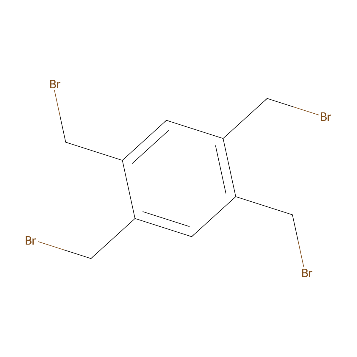 1,2,4,5-Tetrakis(bromomethyl)benzene molecular structure, CAS 15442-91-8