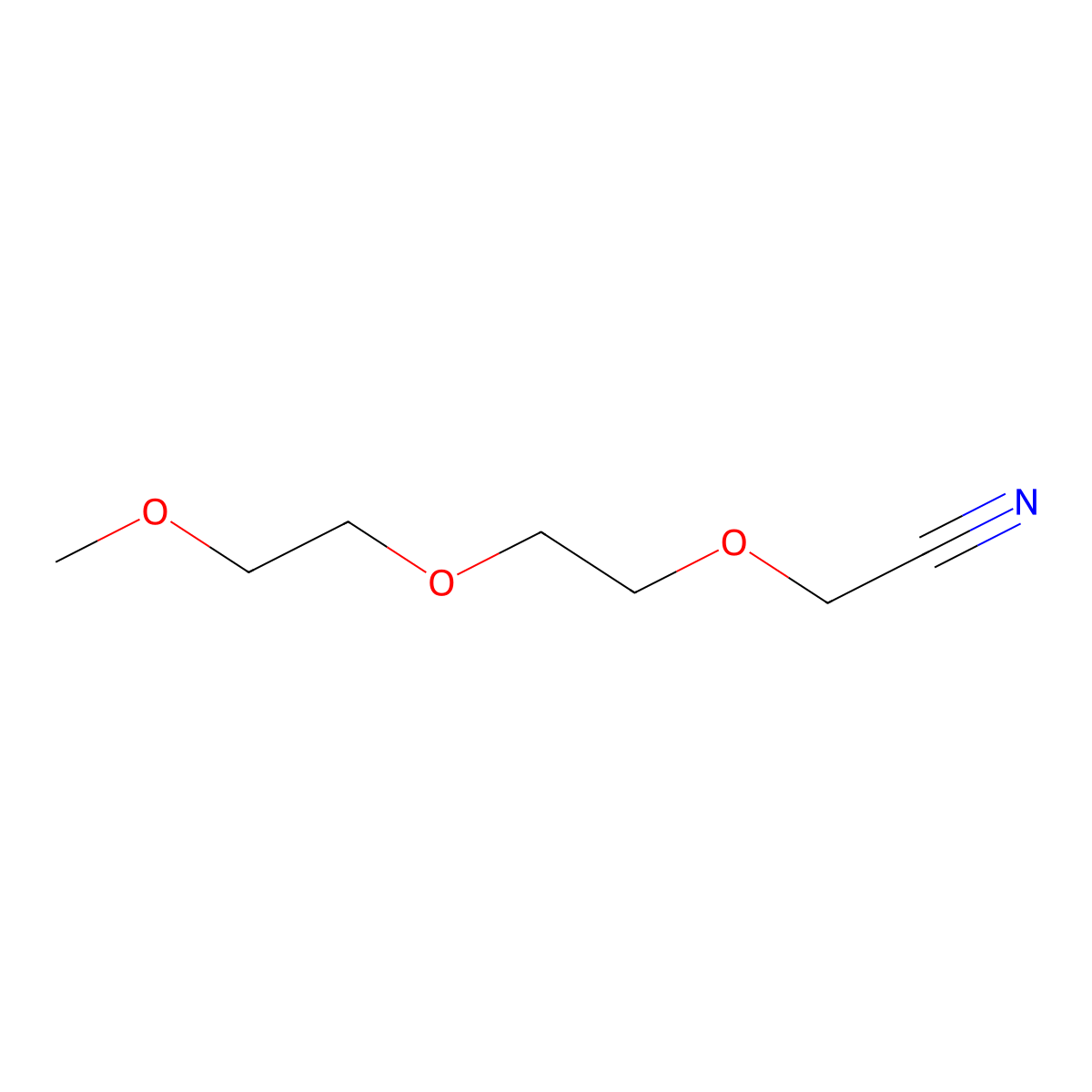 2-(2-(2-Methoxyethoxy)ethoxy)acetonitrile molecular structure, CAS 1544206-31-6