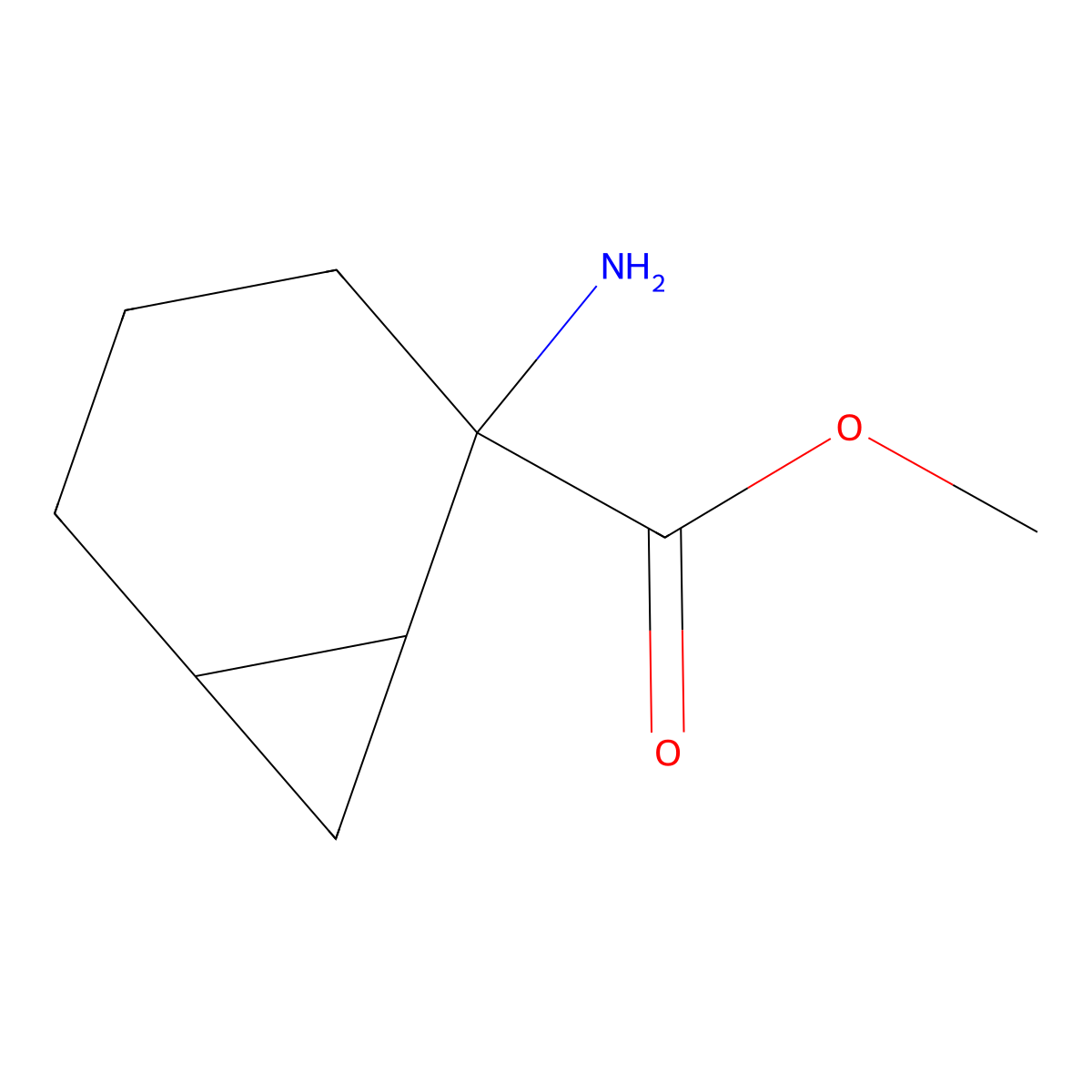 Methyl 2-aminobicyclo[4.1.0]heptane-2-carboxylate molecular structure, CAS 1544231-48-2