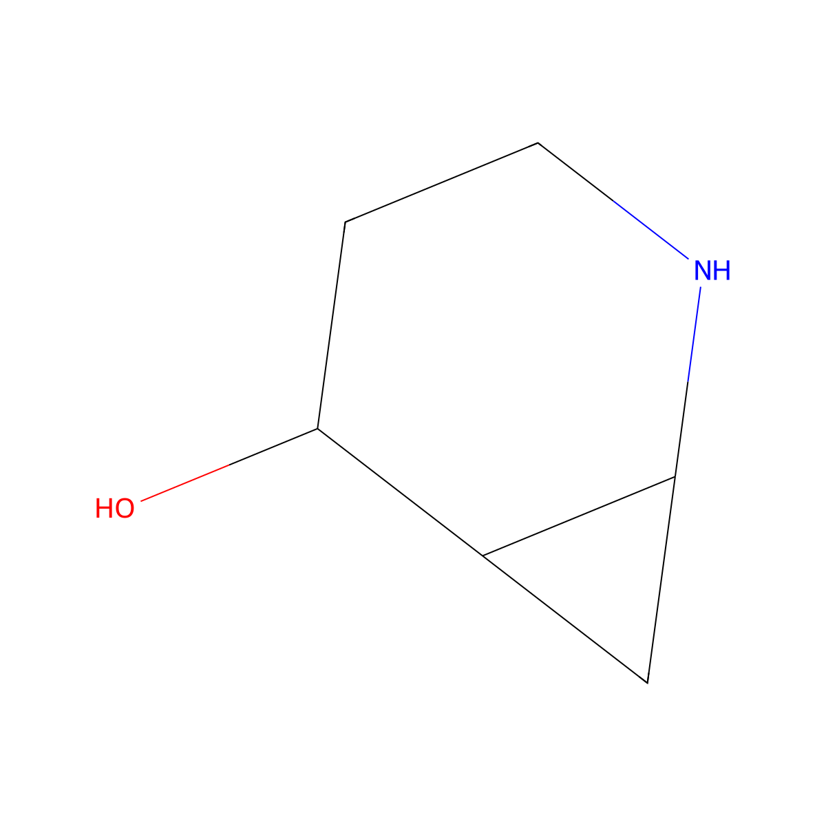 2-Azabicyclo[4.1.0]heptan-5-ol molecular structure, CAS 1544237-18-4