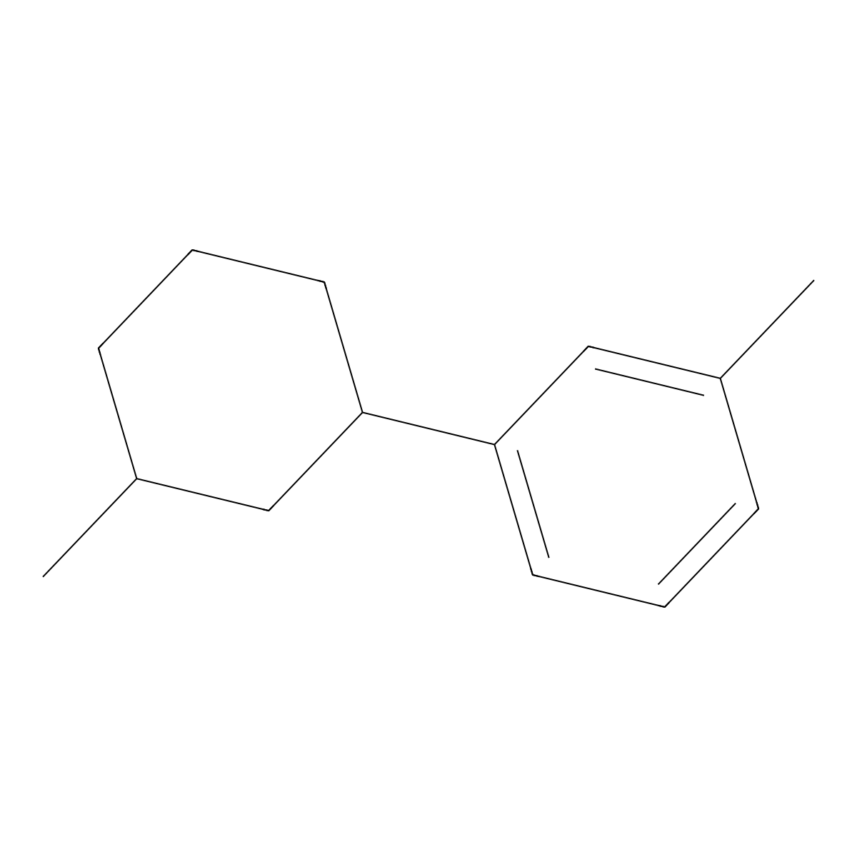 1-Methyl-3-(3-methylcyclohexyl)benzene molecular structure, CAS 154427-43-7