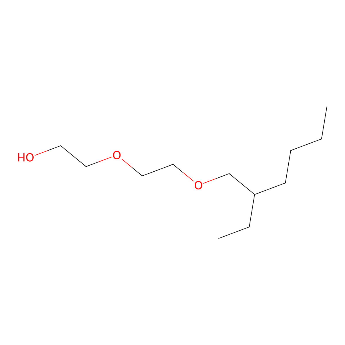 Ethanol, 2-[2-[(2-ethylhexyl)oxy]ethoxy]- molecular structure, CAS 154427-52-8