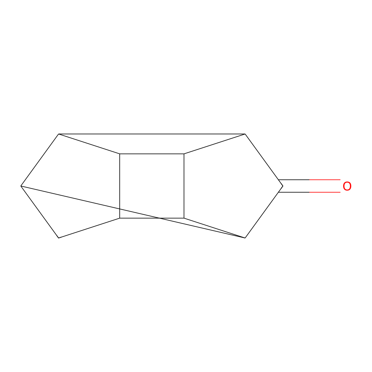 1,3-Bishomocubanone molecular structure, CAS 15443-37-5