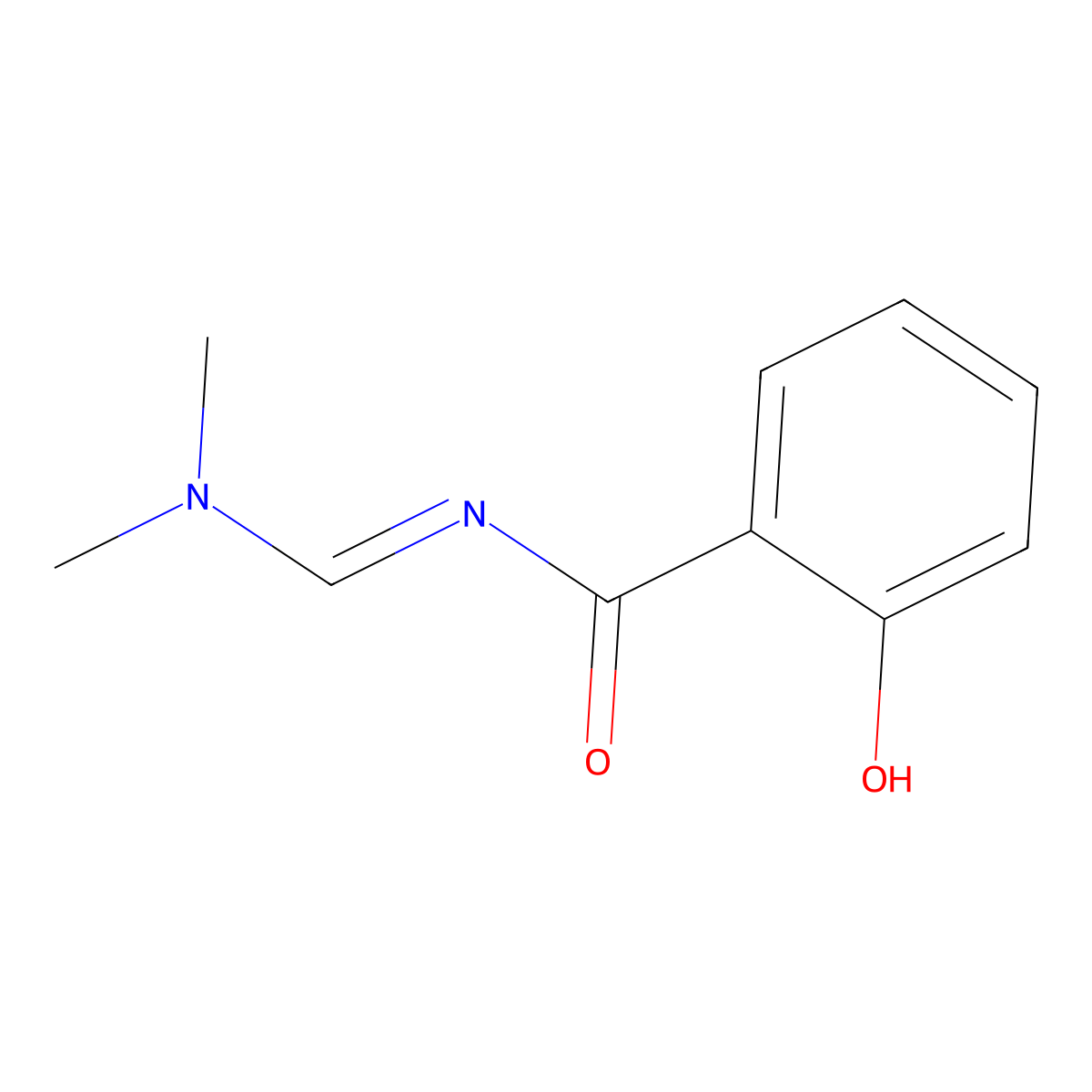 N-[1-Dimethylaminomethylidene]-2-hydroxybenzamide molecular structure, CAS 154439-37-9