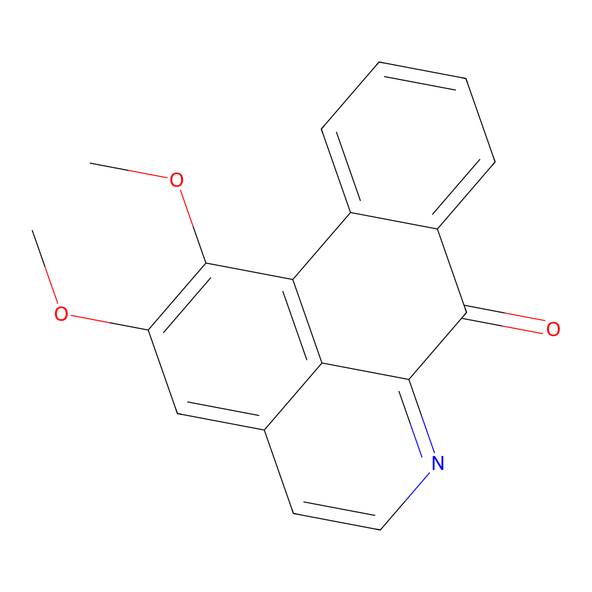 Lysicamine molecular structure, CAS 15444-20-9