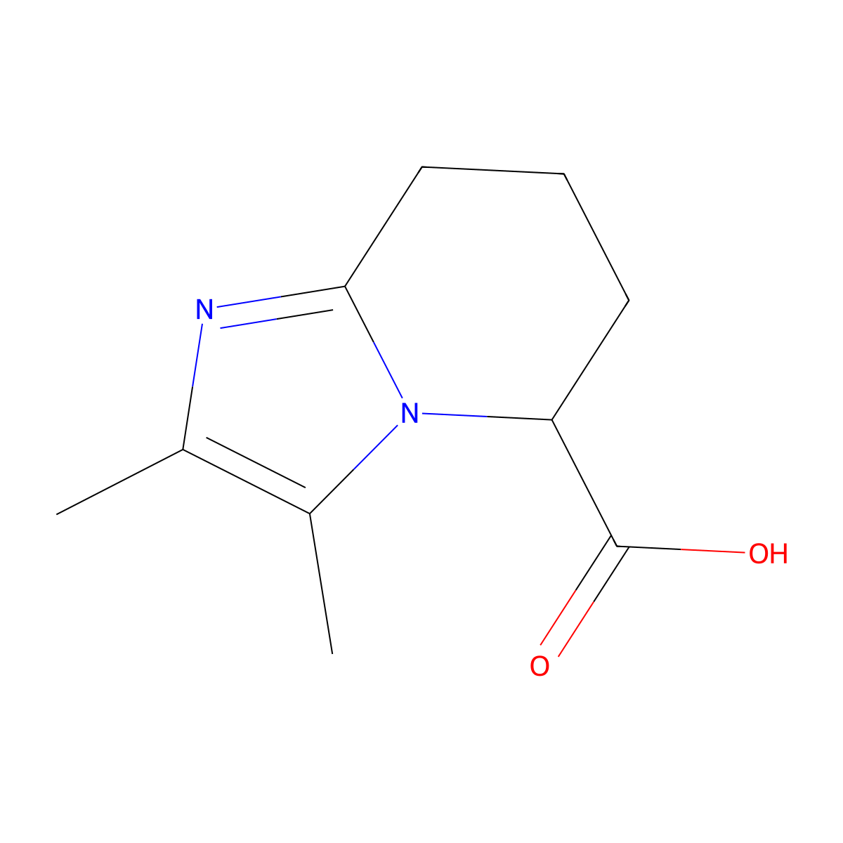 2,3-Dimethyl-5,6,7,8-tetrahydroimidazo[1,2-a]pyridine-5-carboxylic acid molecular structure, CAS 1544437-41-3
