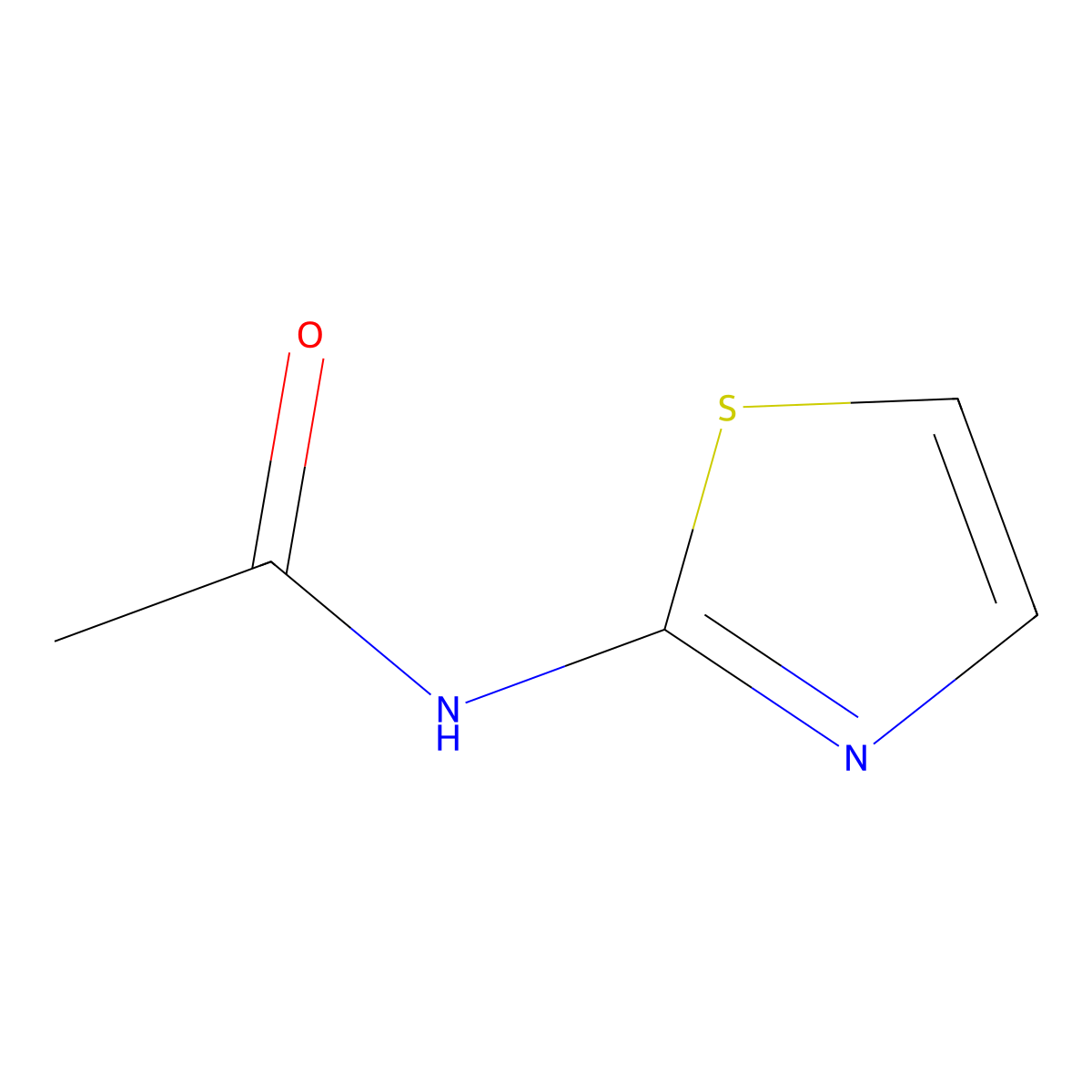 2-Acetamidothiazole molecular structure, CAS 154446-32-9
