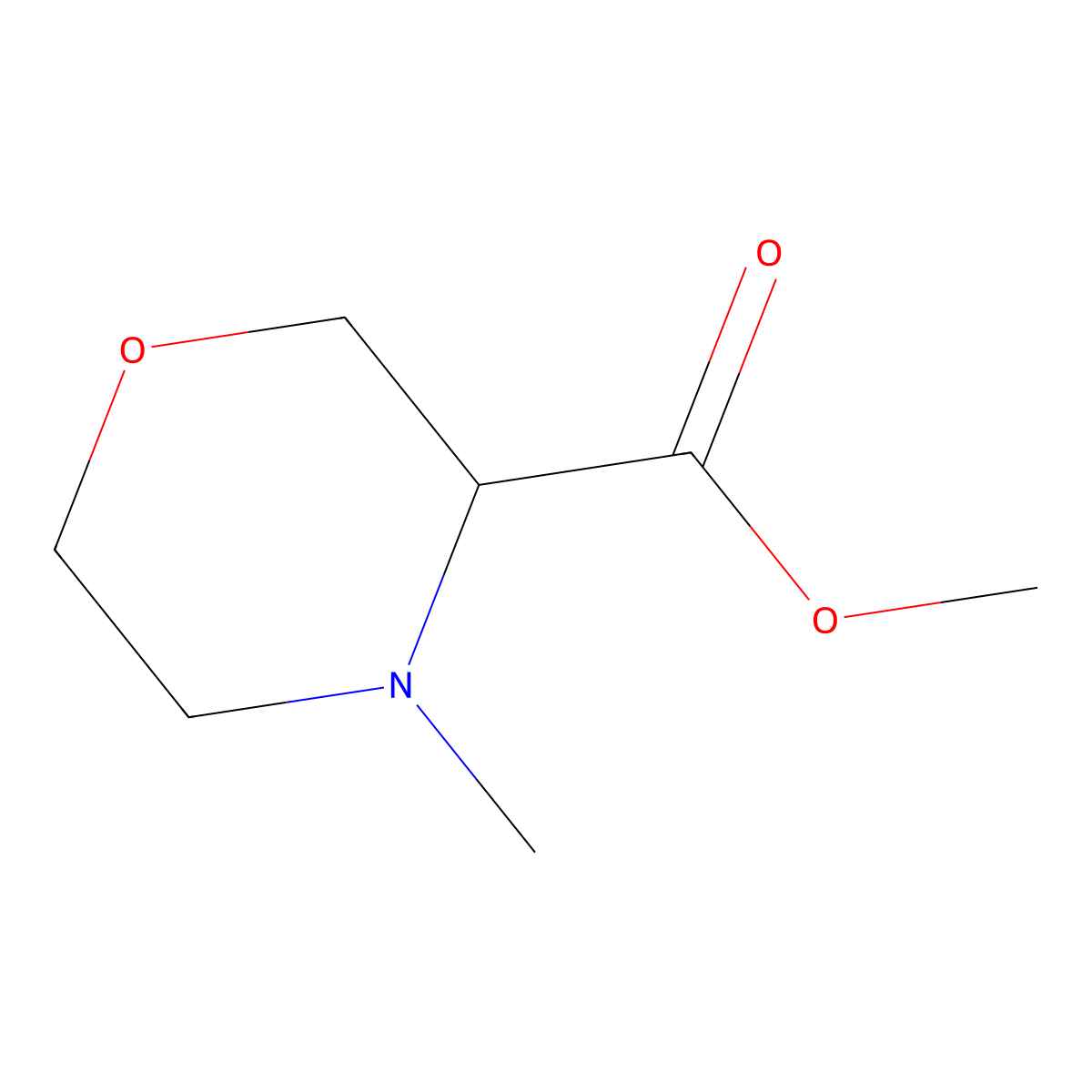 Methyl 4-methylmorpholine-3-carboxylate molecular structure, CAS 1544577-76-5