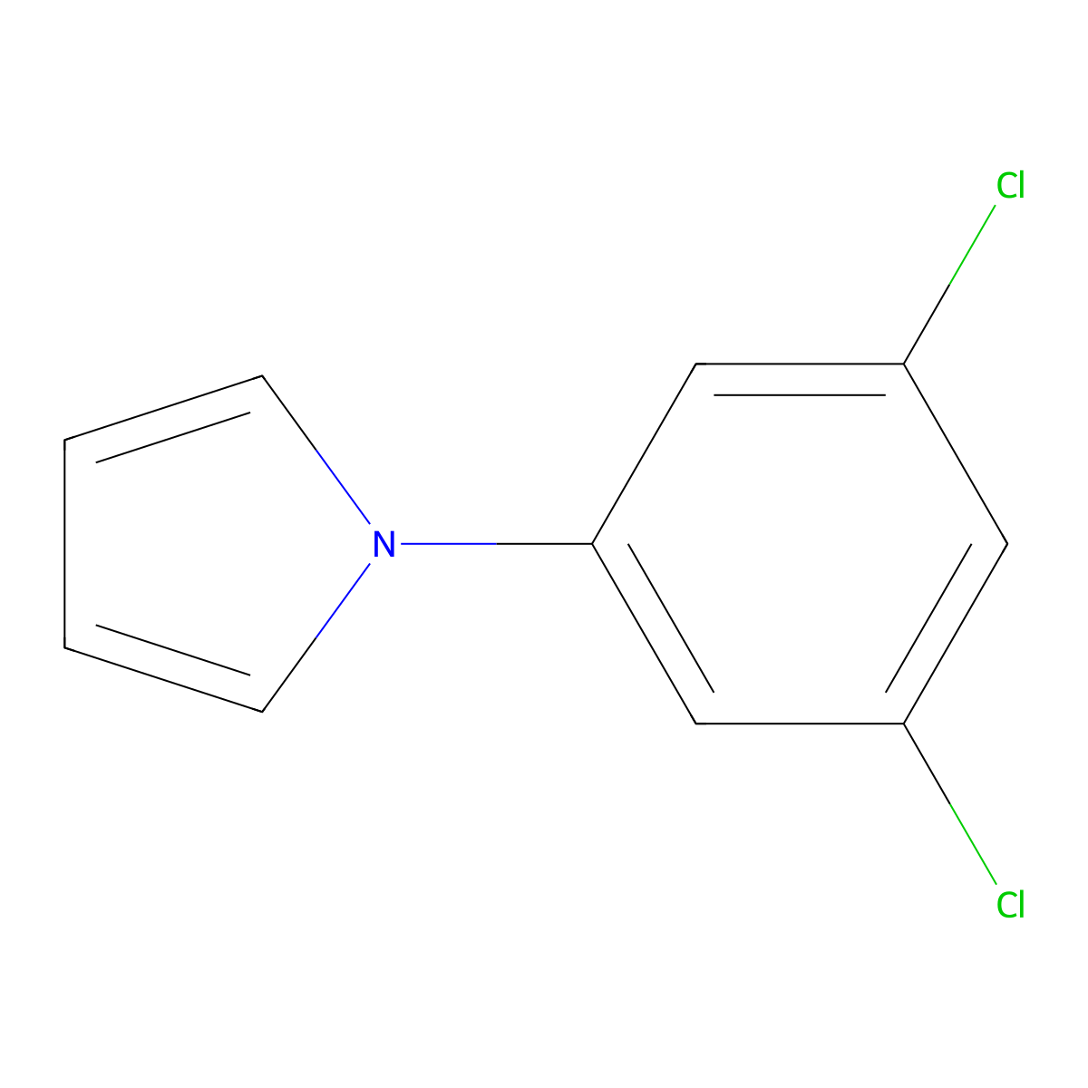 1-(3,5-dichlorophenyl)-1H-pyrrole molecular structure, CAS 154458-86-3