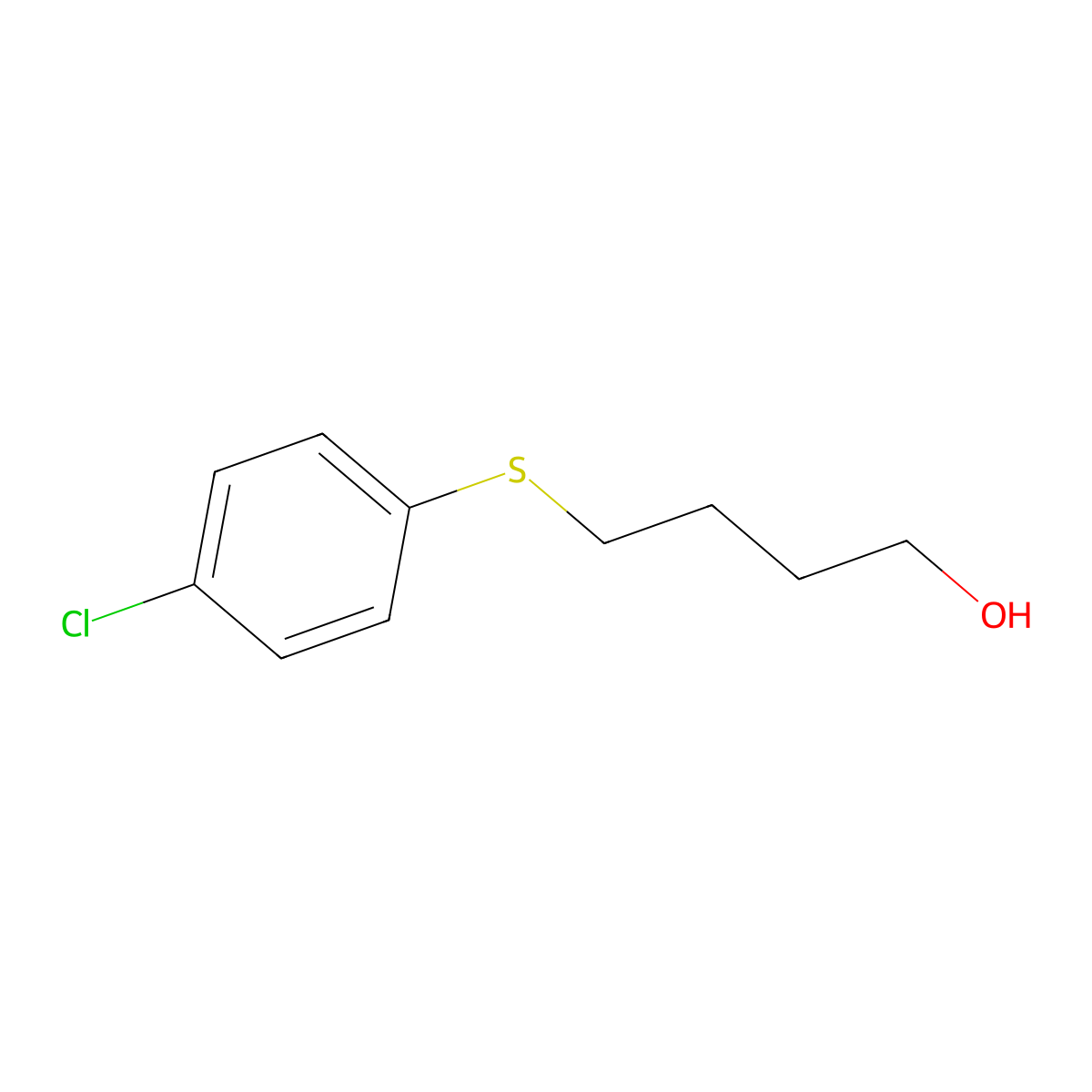 4-(p-Chlorophenylthio)butanol molecular structure, CAS 15446-08-9
