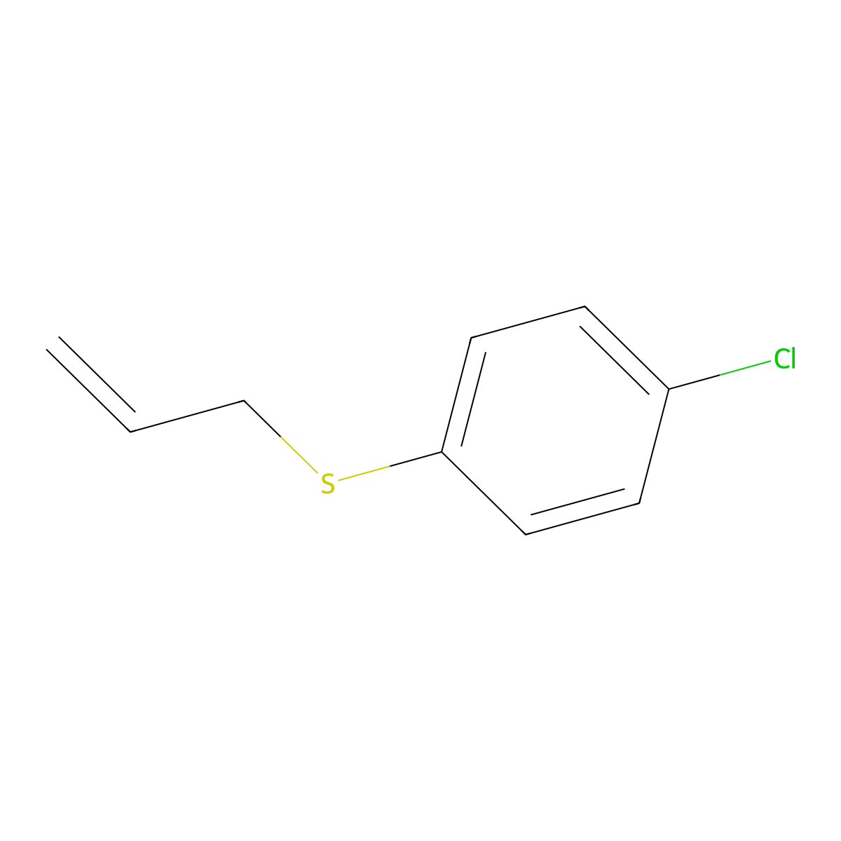 1-Chloro-4-[(2-propenyl)thio]benzene molecular structure, CAS 15446-14-7