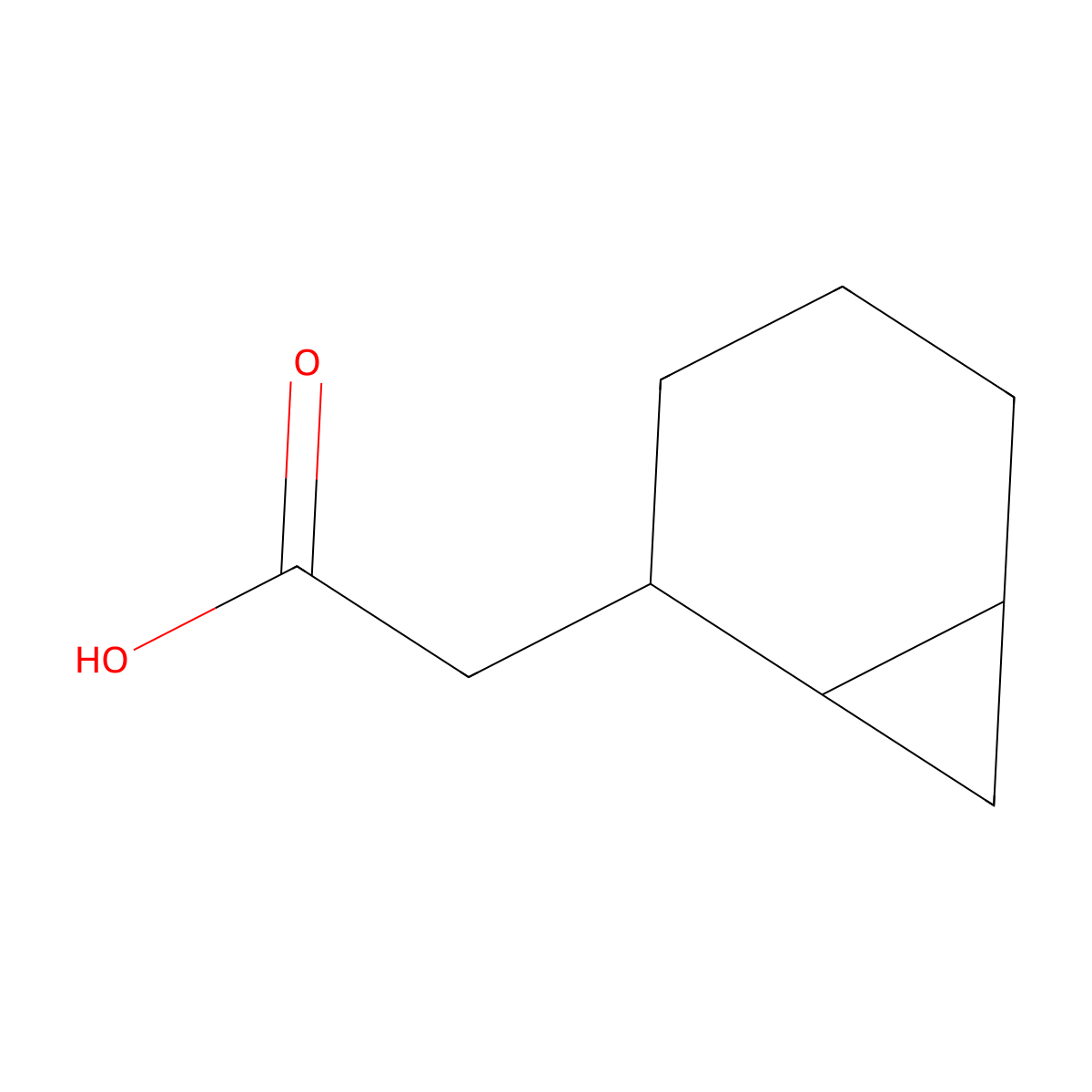 2-(2-Bicyclo[4.1.0]heptanyl)acetic acid molecular structure, CAS 1544602-07-4