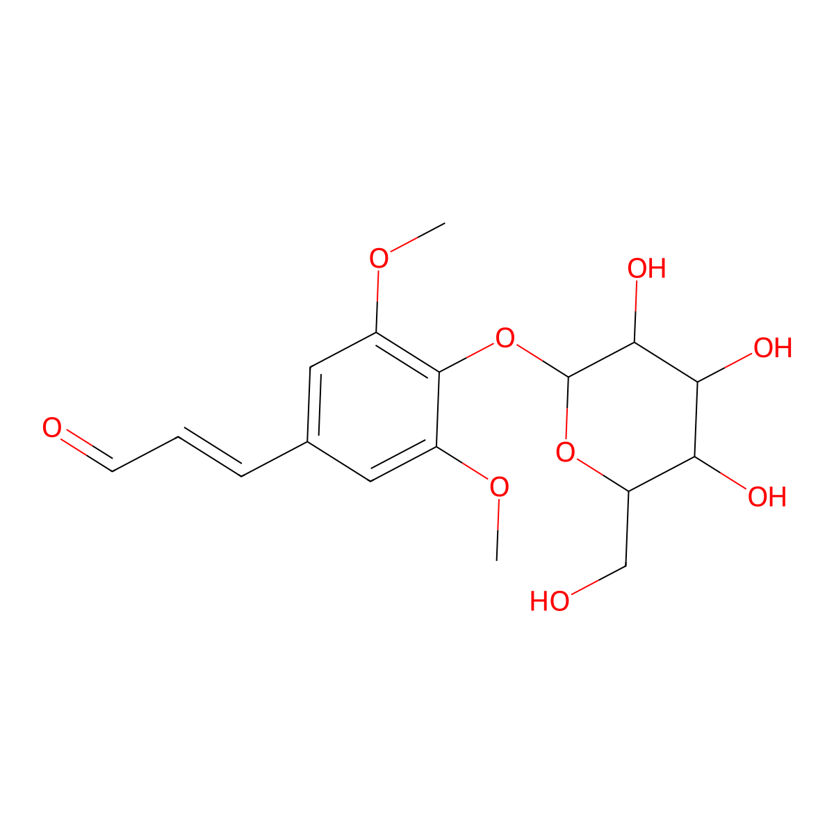 Sinapaldehyde Glucoside molecular structure, CAS 154461-65-1