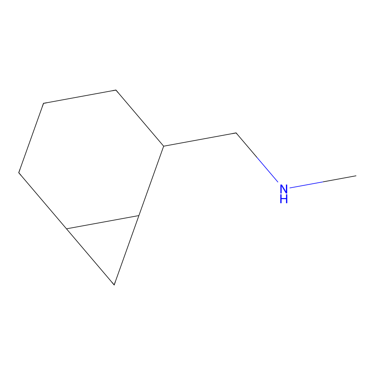 ({Bicyclo[4.1.0]heptan-2-yl}methyl)(methyl)amine molecular structure, CAS 1544614-20-1