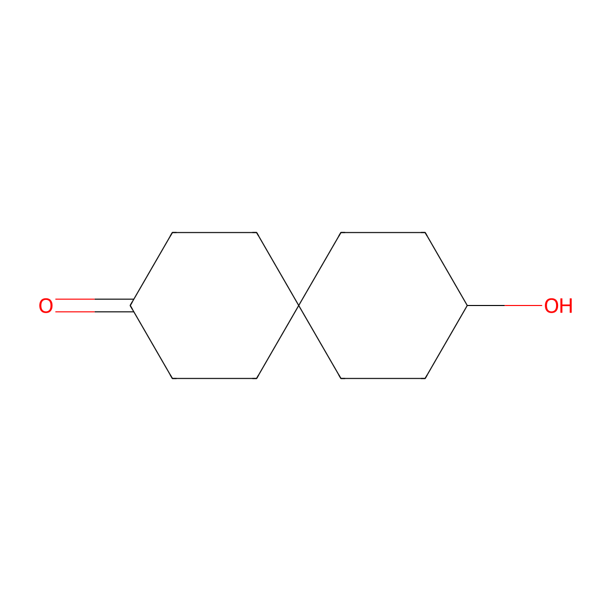 9-Hydroxyspiro[5.5]undecan-3-one molecular structure, CAS 154464-88-7