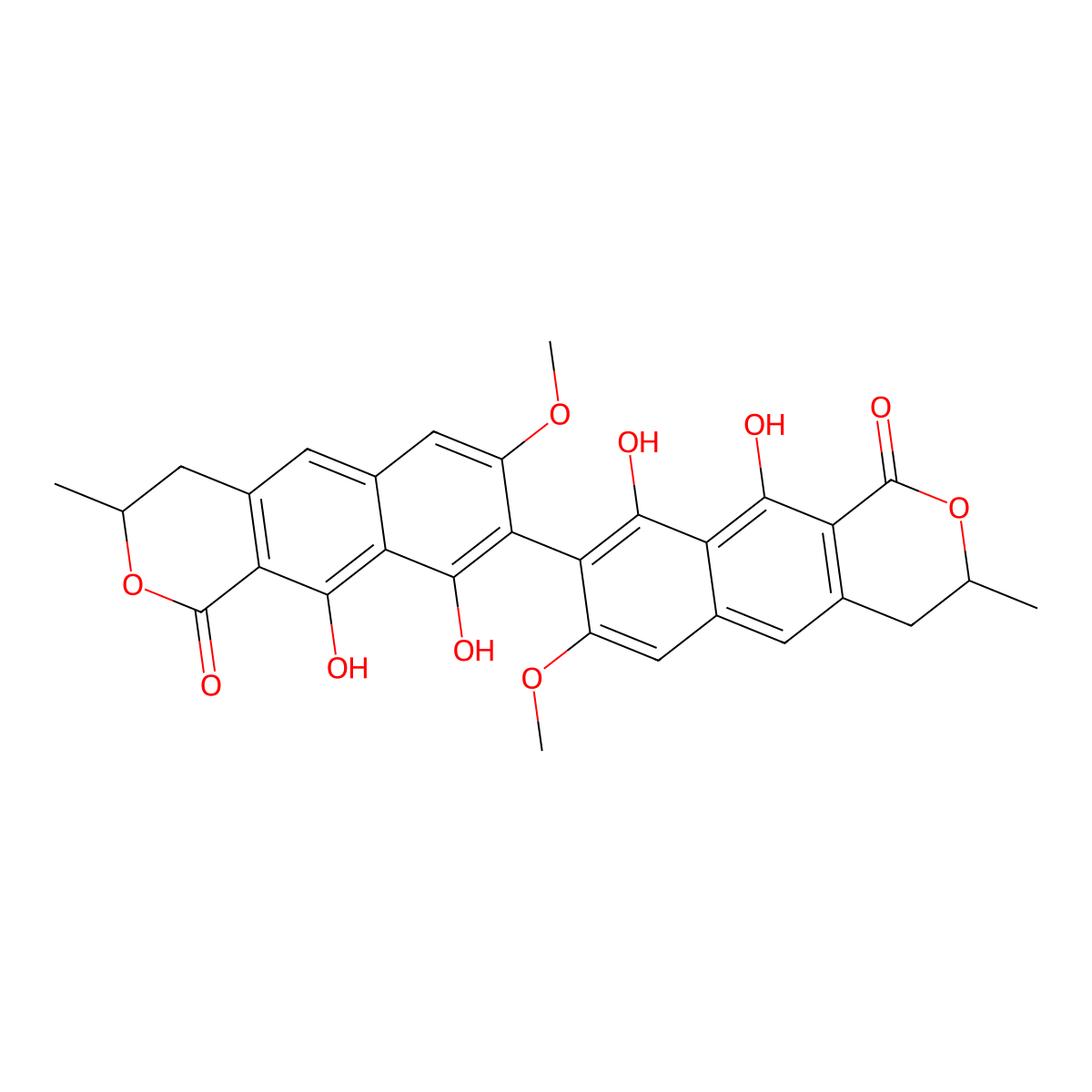 Vioxanthin molecular structure, CAS 15447-05-9