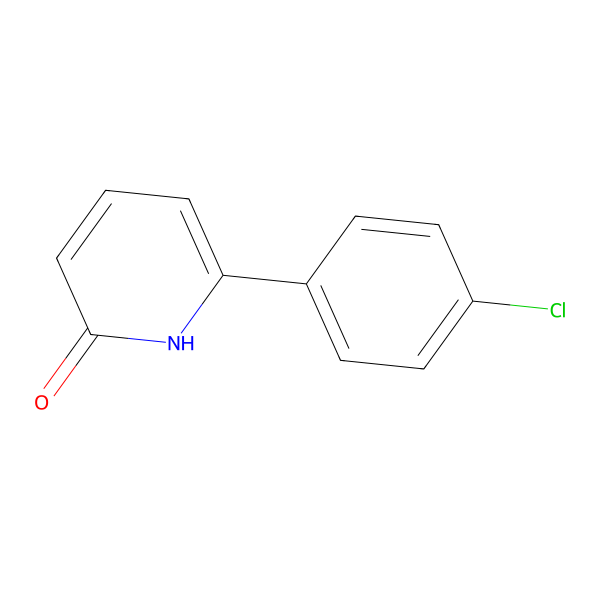 6-(4-Chlorophenyl)-2-hydroxypyridine molecular structure, CAS 154476-86-5