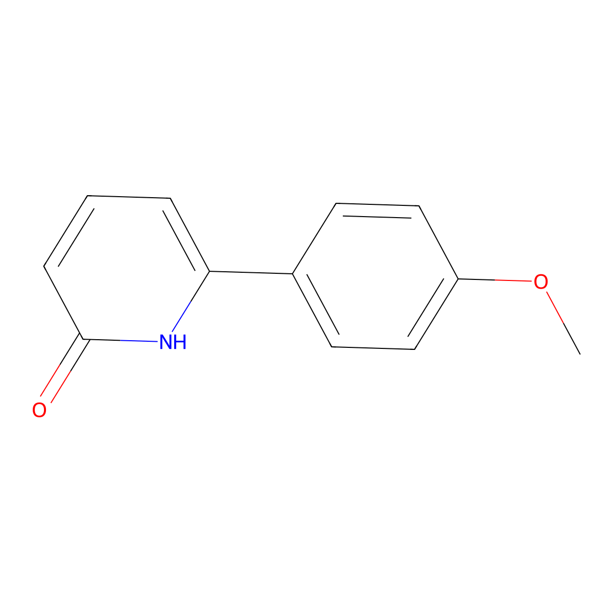 2-Hydroxy-6-(4-methoxyphenyl)pyridine molecular structure, CAS 154476-88-7