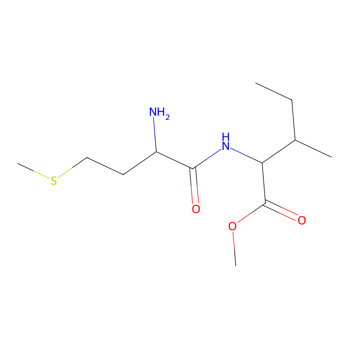 Methyl l-methionyl-l-isoleucinate molecular structure, CAS 1544771-21-2