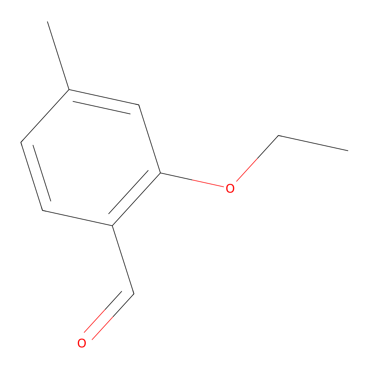 2-Ethoxy-4-methylbenzaldehyde molecular structure, CAS 154478-29-2