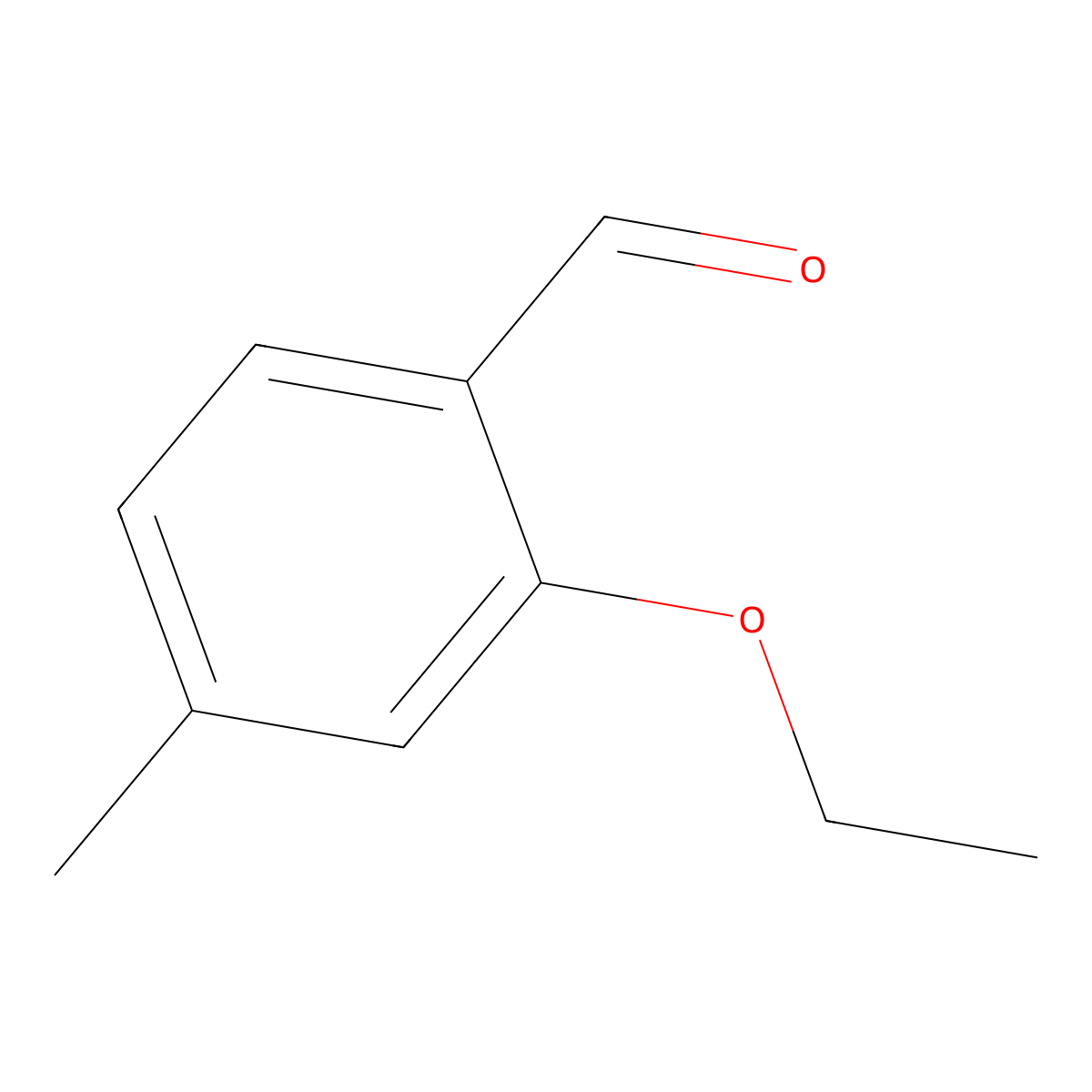2-Ethoxy-4-methylbenzaldehyde molecular structure, CAS 154478-29-2
