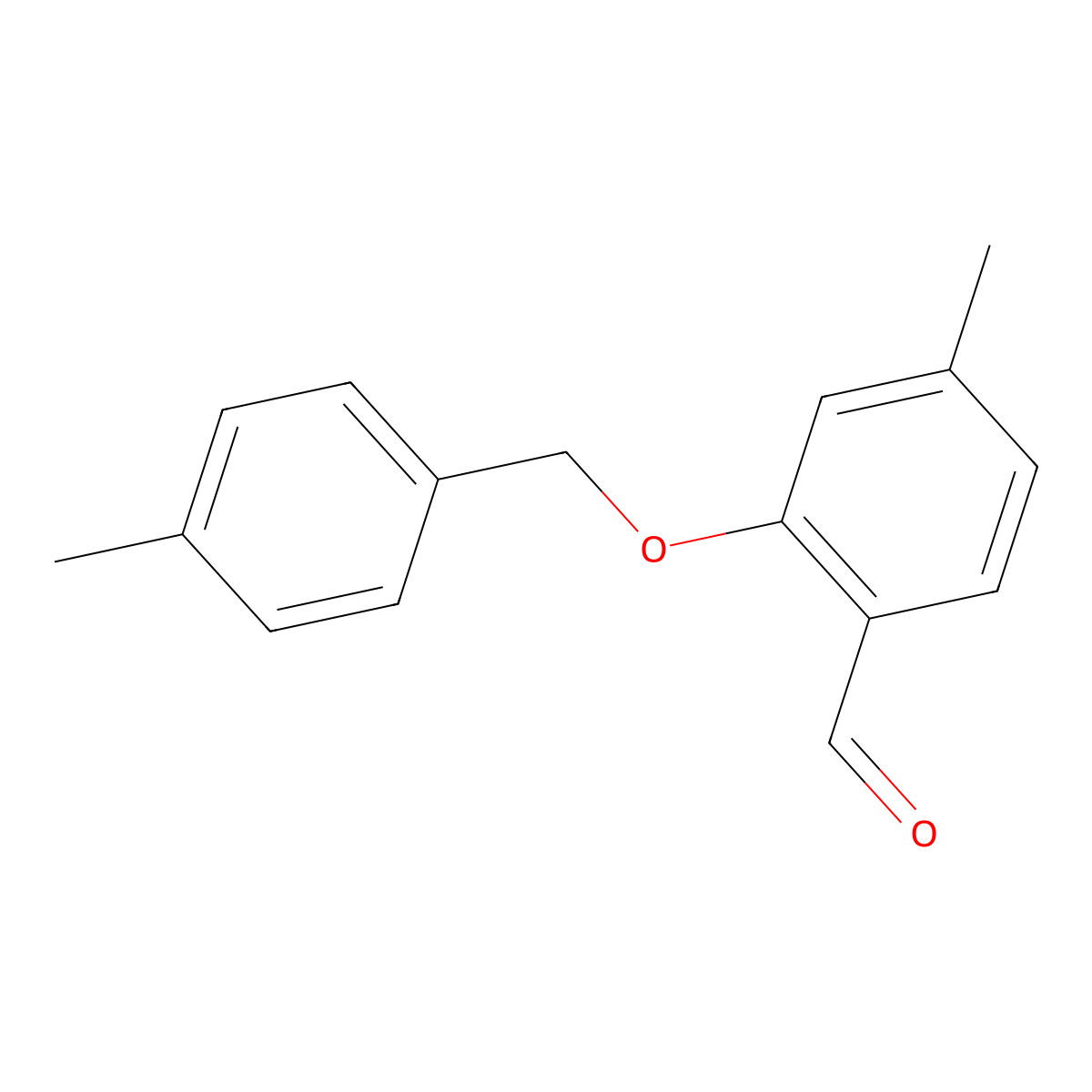 4-Methyl-2-[(4-methylphenyl)methoxy]benzaldehyde molecular structure, CAS 154478-36-1