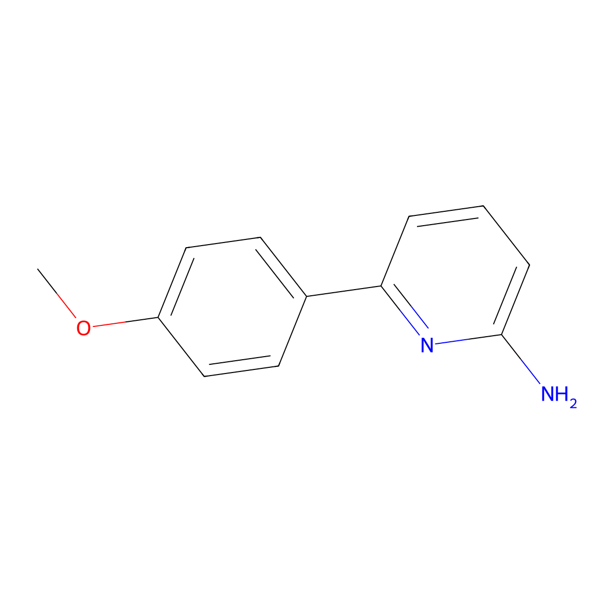6-(4-Methoxyphenyl)-2-pyridinamine molecular structure, CAS 154479-27-3