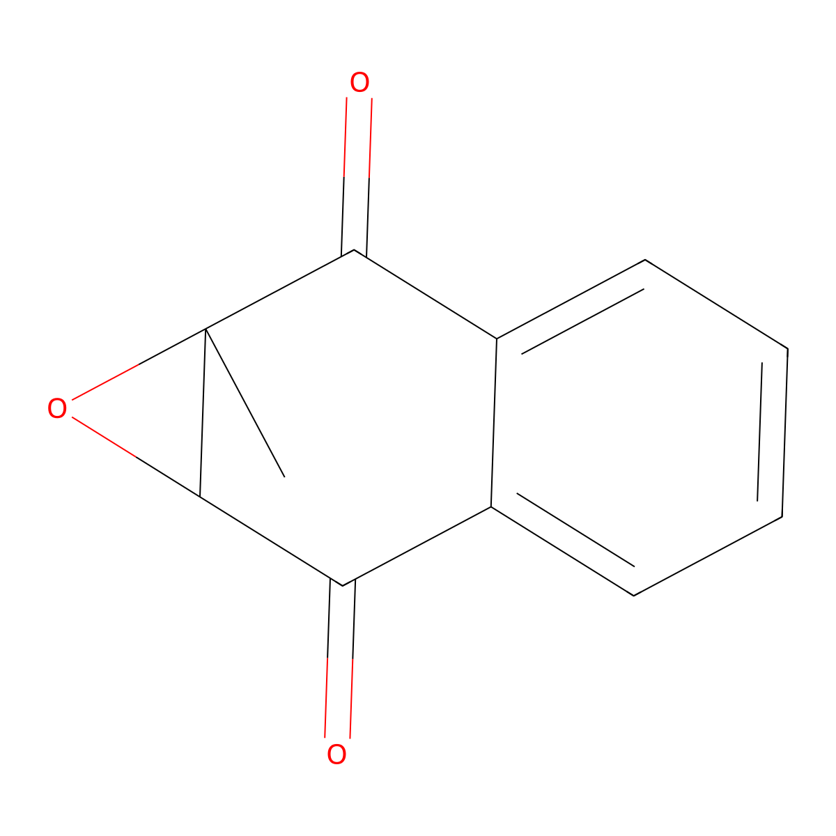 2,3-Epoxy-2-methyl-1,4-naphthoquinone molecular structure, CAS 15448-59-6