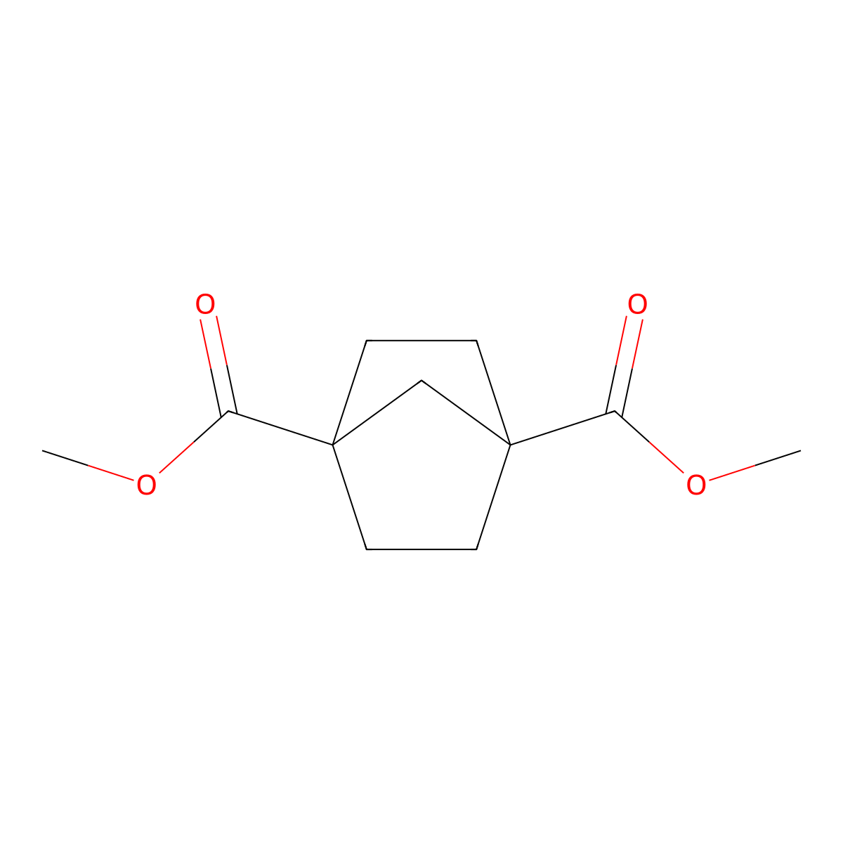 Dimethyl bicyclo[2.2.1]heptane-1,4-dicarboxylate molecular structure, CAS 15448-76-7