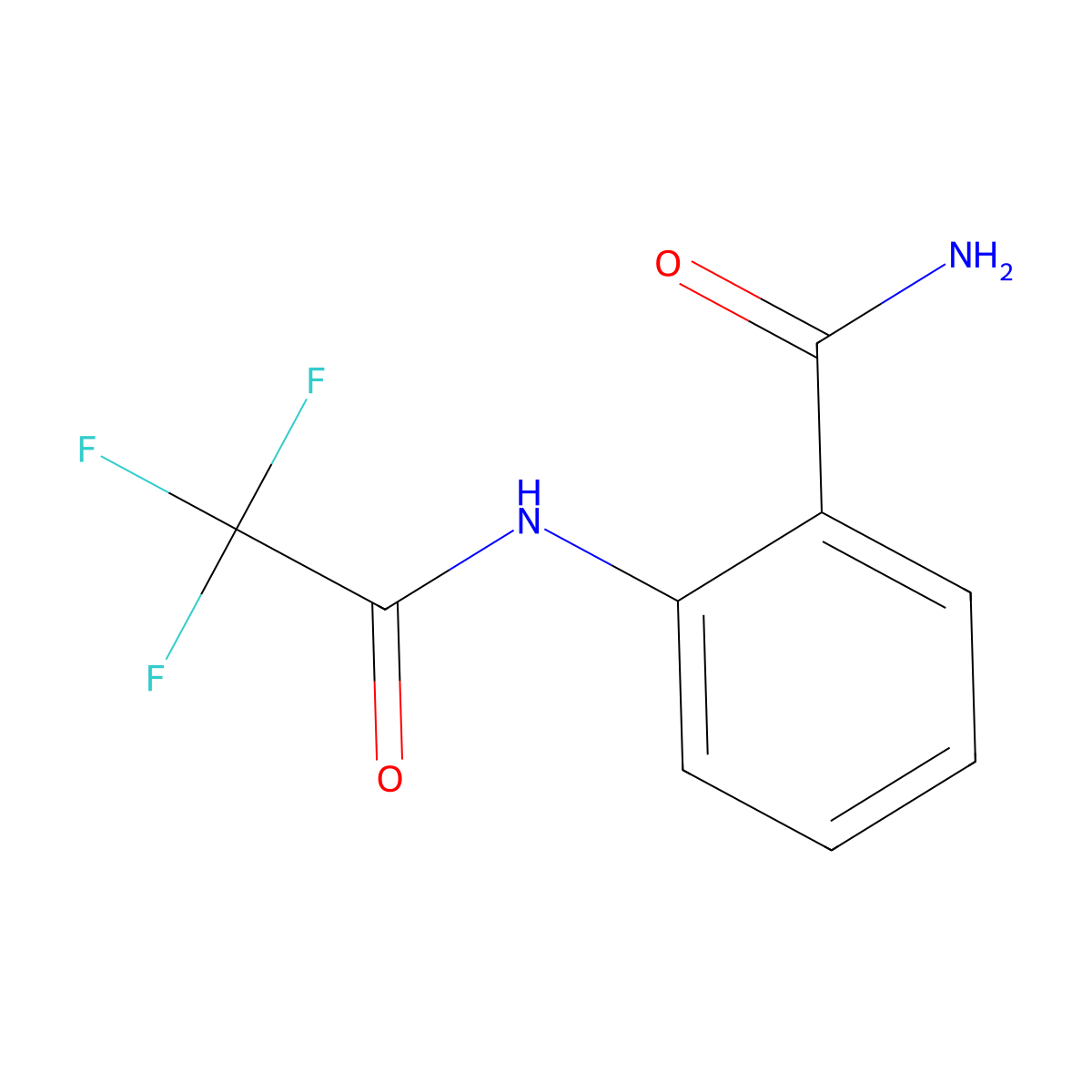 2-[(Trifluoroacetyl)amino]benzamide molecular structure, CAS 154482-30-1
