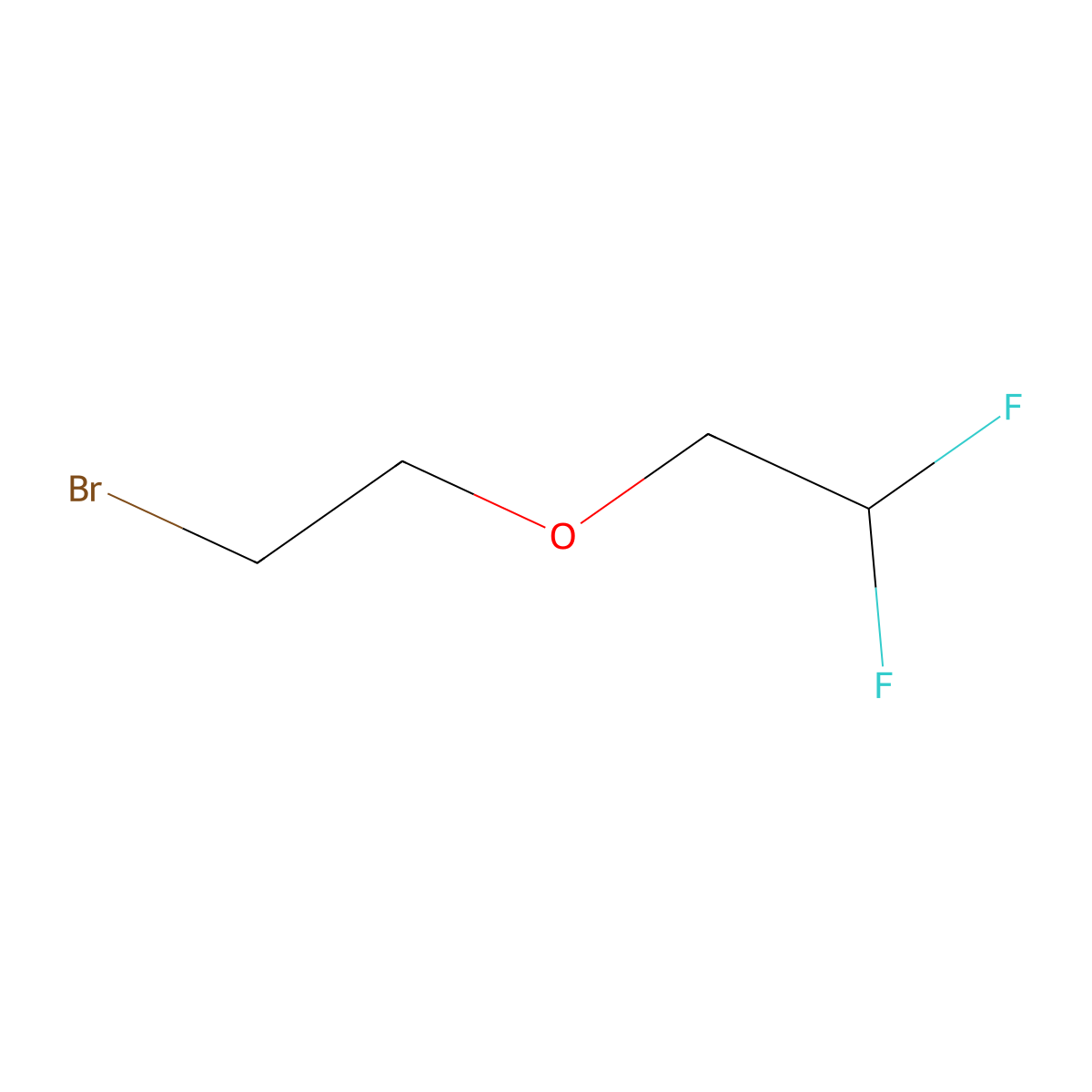 2-(2-Bromoethoxy)-1,1-difluoroethane molecular structure, CAS 1544861-04-2