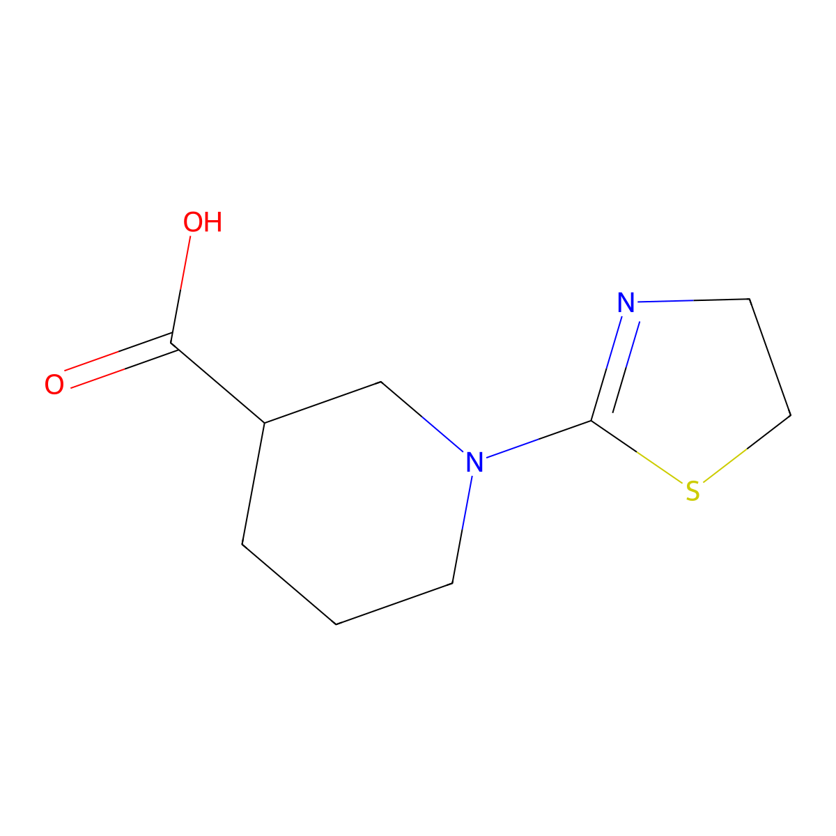 1-(4,5-Dihydrothiazol-2-yl)piperidine-3-carboxylic acid molecular structure, CAS 1544881-79-9