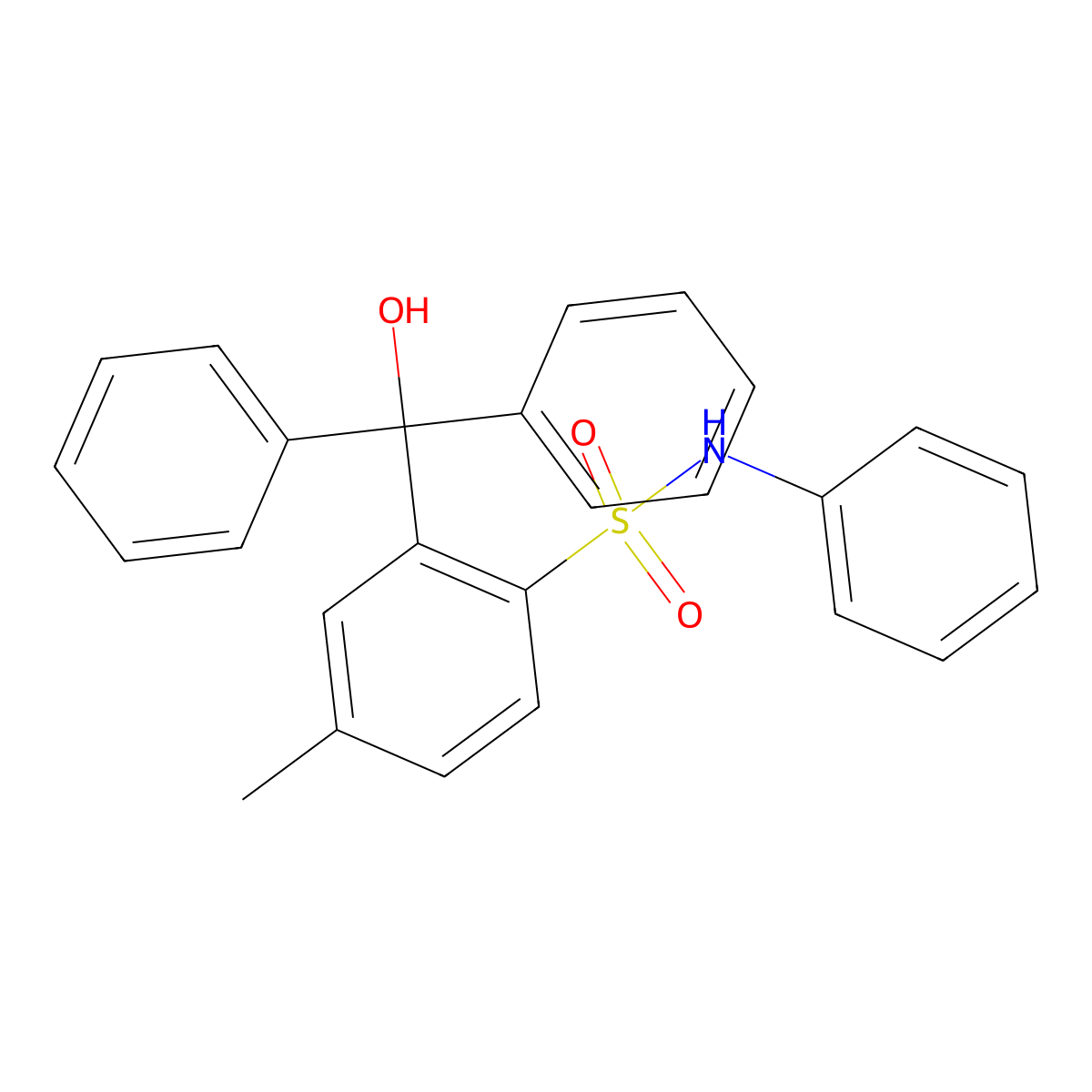2-[Hydroxy(diphenyl)methyl]-4-methyl-N-phenylbenzene-1-sulfonamide molecular structure, CAS 15449-01-1