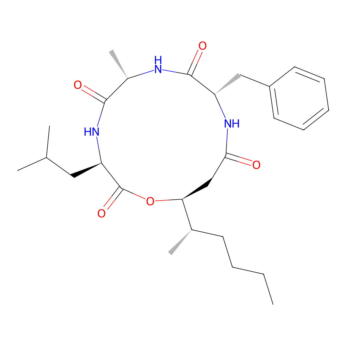 Beauveriolide I molecular structure, CAS 154491-55-1