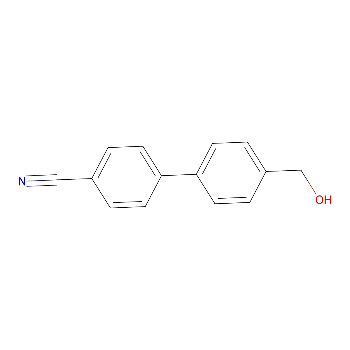 4'-(Hydroxymethyl)-[1,1'-biphenyl]-4-carbonitrile molecular structure, CAS 154493-59-1