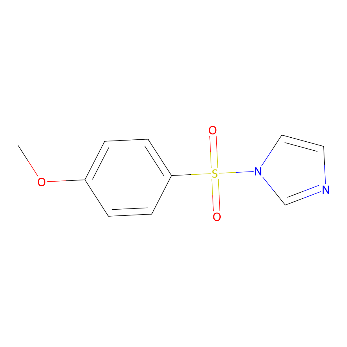 1-(4-methoxybenzenesulfonyl)-1H-imidazole molecular structure, CAS 154493-99-9