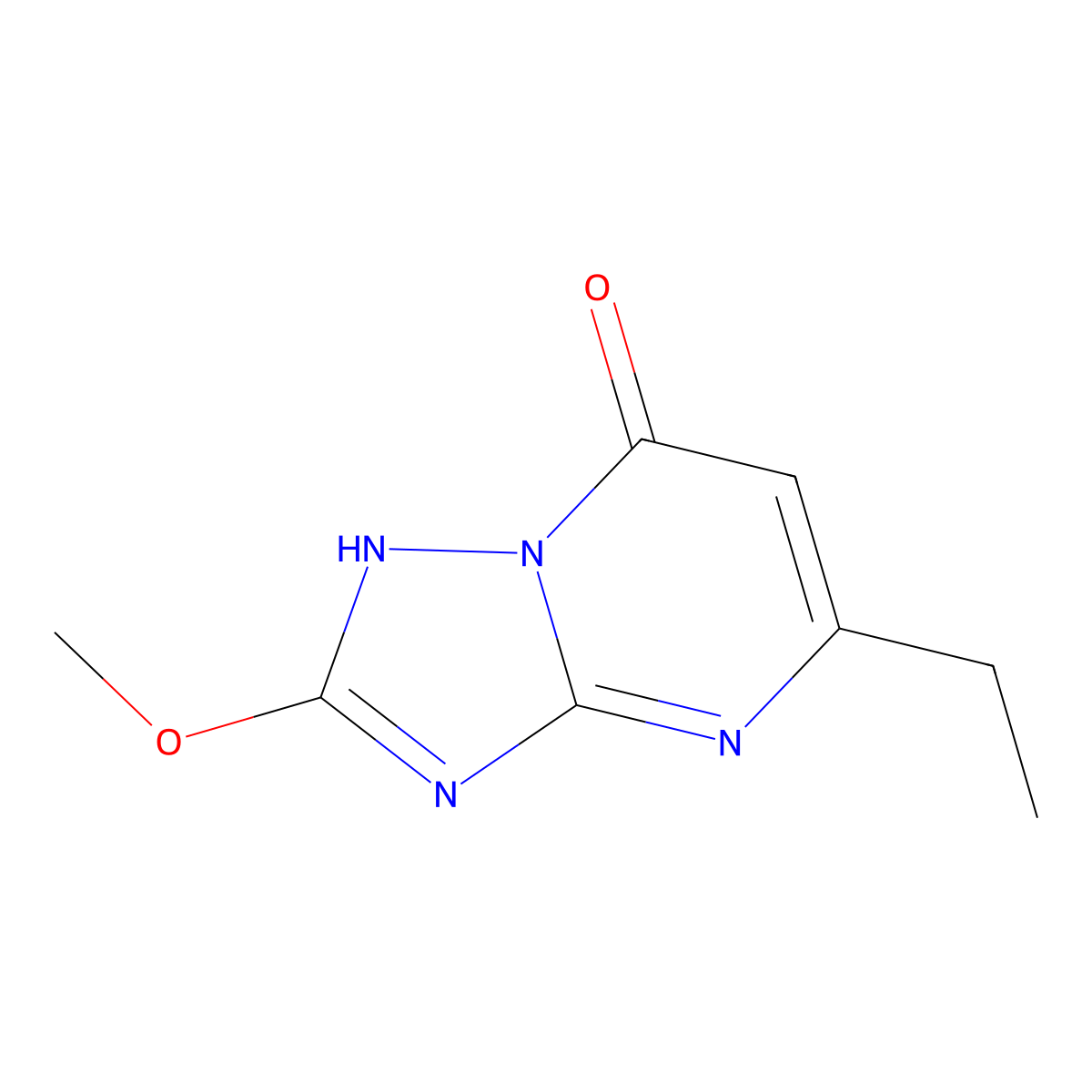 5-ethyl-2-methoxy-4H,7H-[1,2,4]triazolo[1,5-a]pyrimidin-7-one molecular structure, CAS 1544995-93-8