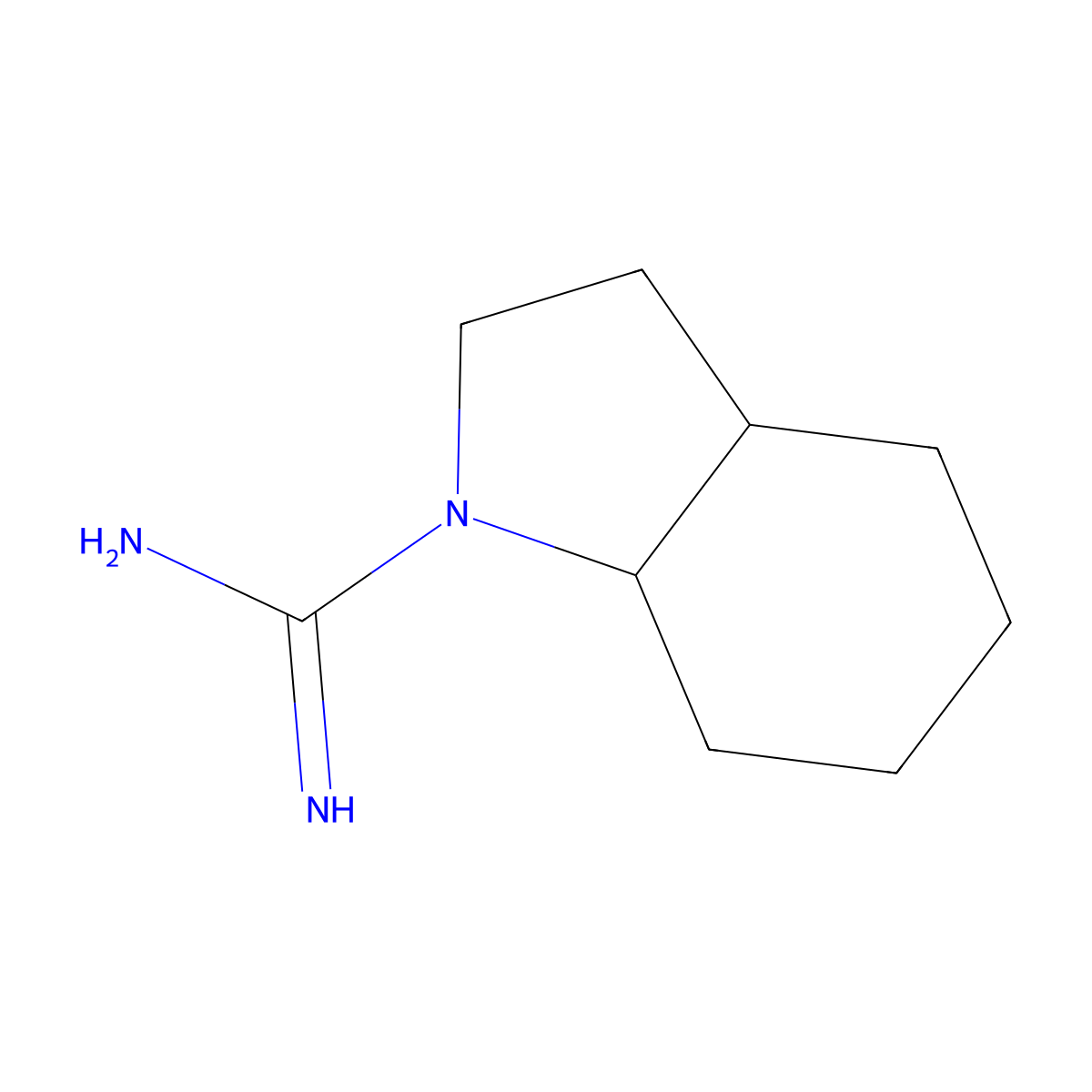 octahydro-1H-indole-1-carboximidamide molecular structure, CAS 1544999-38-3