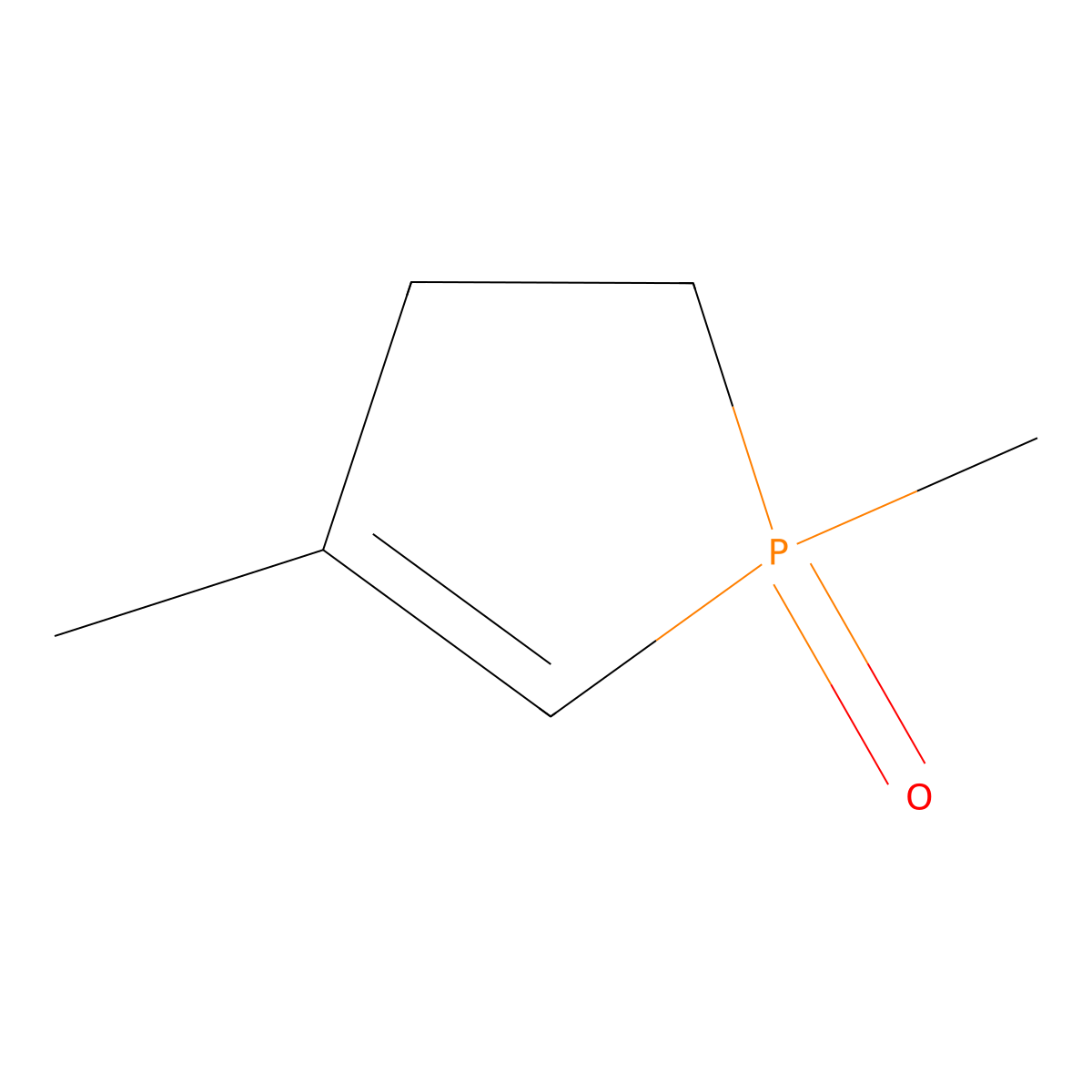1H-Phosphole, 2,3-dihydro-1,4-dimethyl-, 1-oxide molecular structure, CAS 15450-68-7