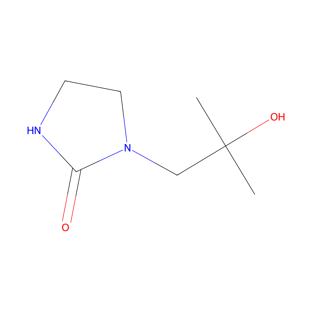 1-(2-Hydroxy-2-methylpropyl)imidazolidin-2-one molecular structure, CAS 1545012-39-2